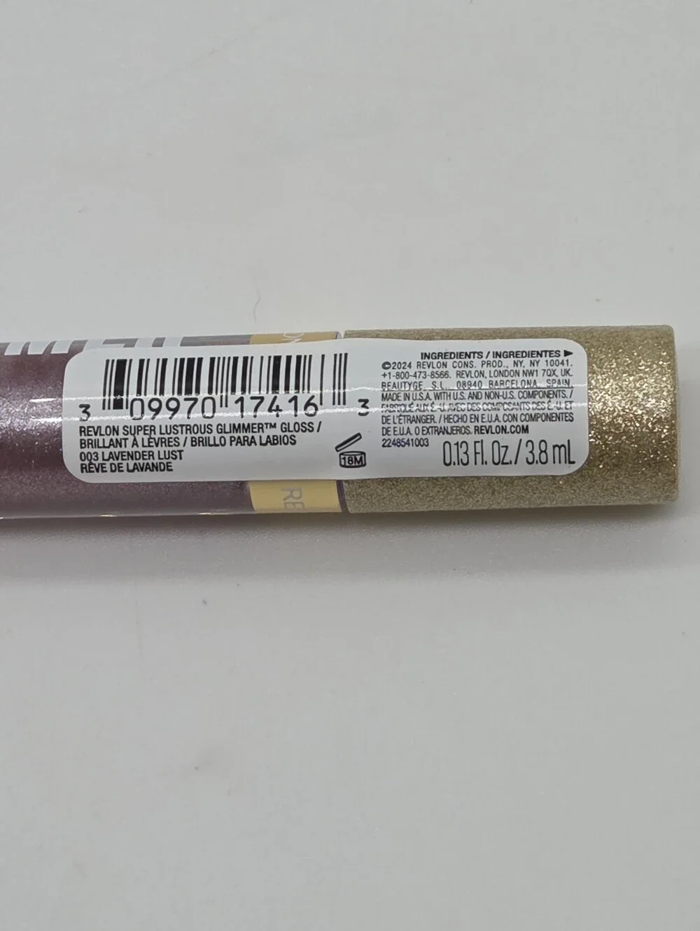 Revlon Super Lustrous Glimmer Liquid Lip Gloss in Lavender Lust